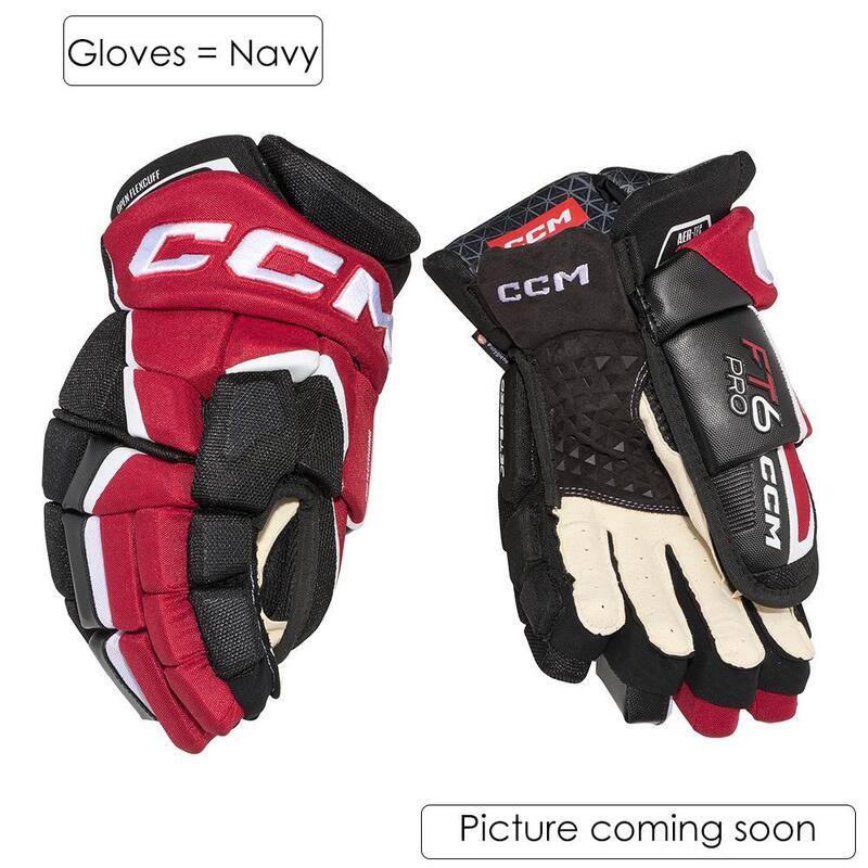 Eishockeyhandschuh Navy/weiß Senioren CCM JETSPEED FT6 PRO