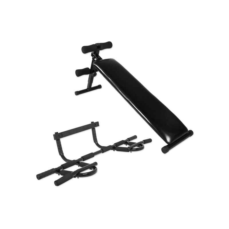 Sit Up Bank + Multifunktions Pull Up Bar Set