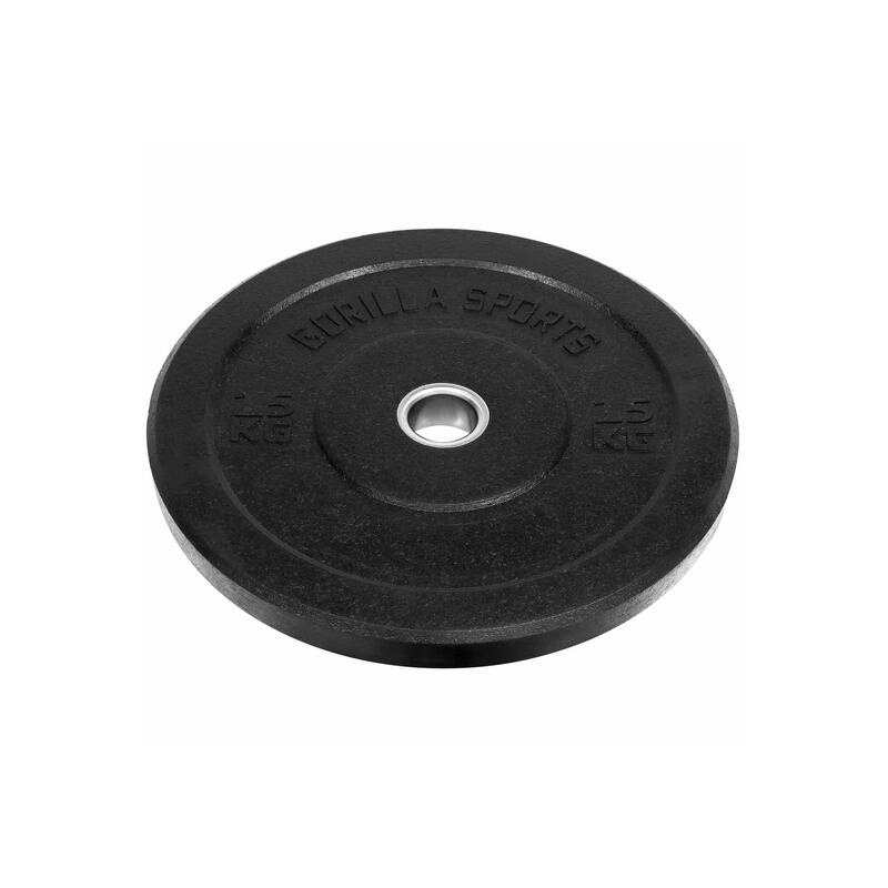 Bumper Plate - Halterschijf - 15 kg - Rubber - 50 mm