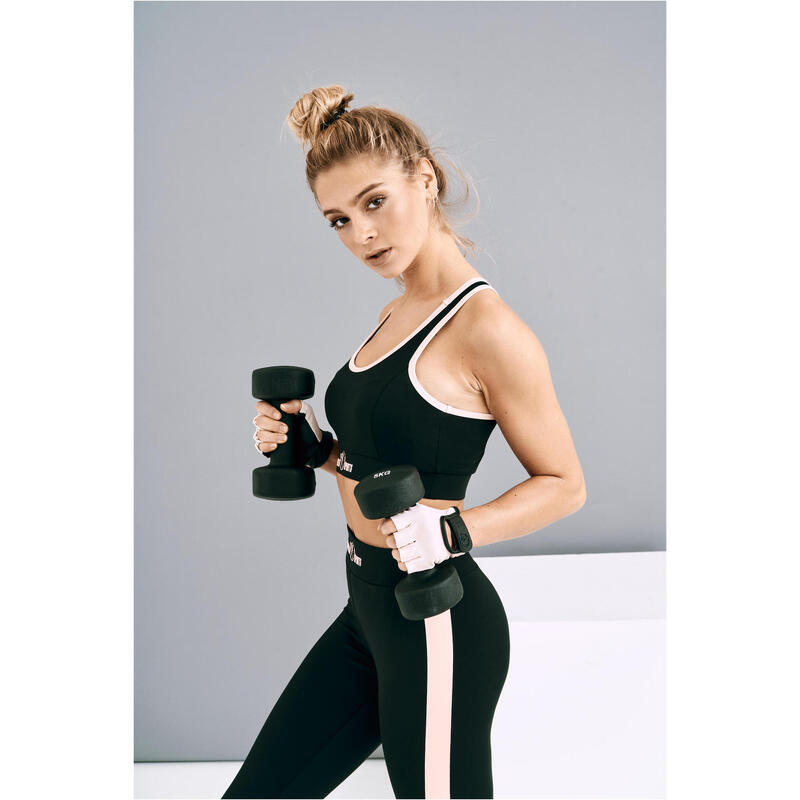 Guantes Gimansio Musculación Gorilla Sports Rosa Talla XL