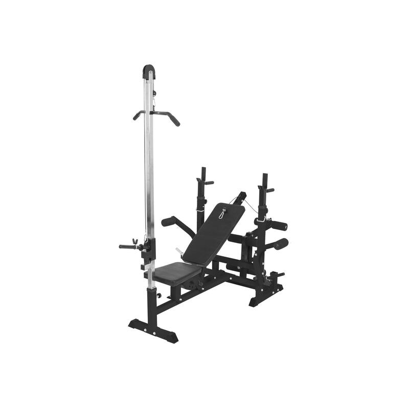 BANC MUSCULATION UNIVERSEL (BANC + OPTION POULIE) | MUSCULATION | NOIR OU BLANC