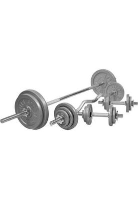 Halterset 108 kg - gietijzer - 30 mm - halters met gewichten -schroefsluiting