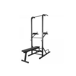 Multistation - Krachtstation - Met Halterbank - Dipsteunen - Pull up bar