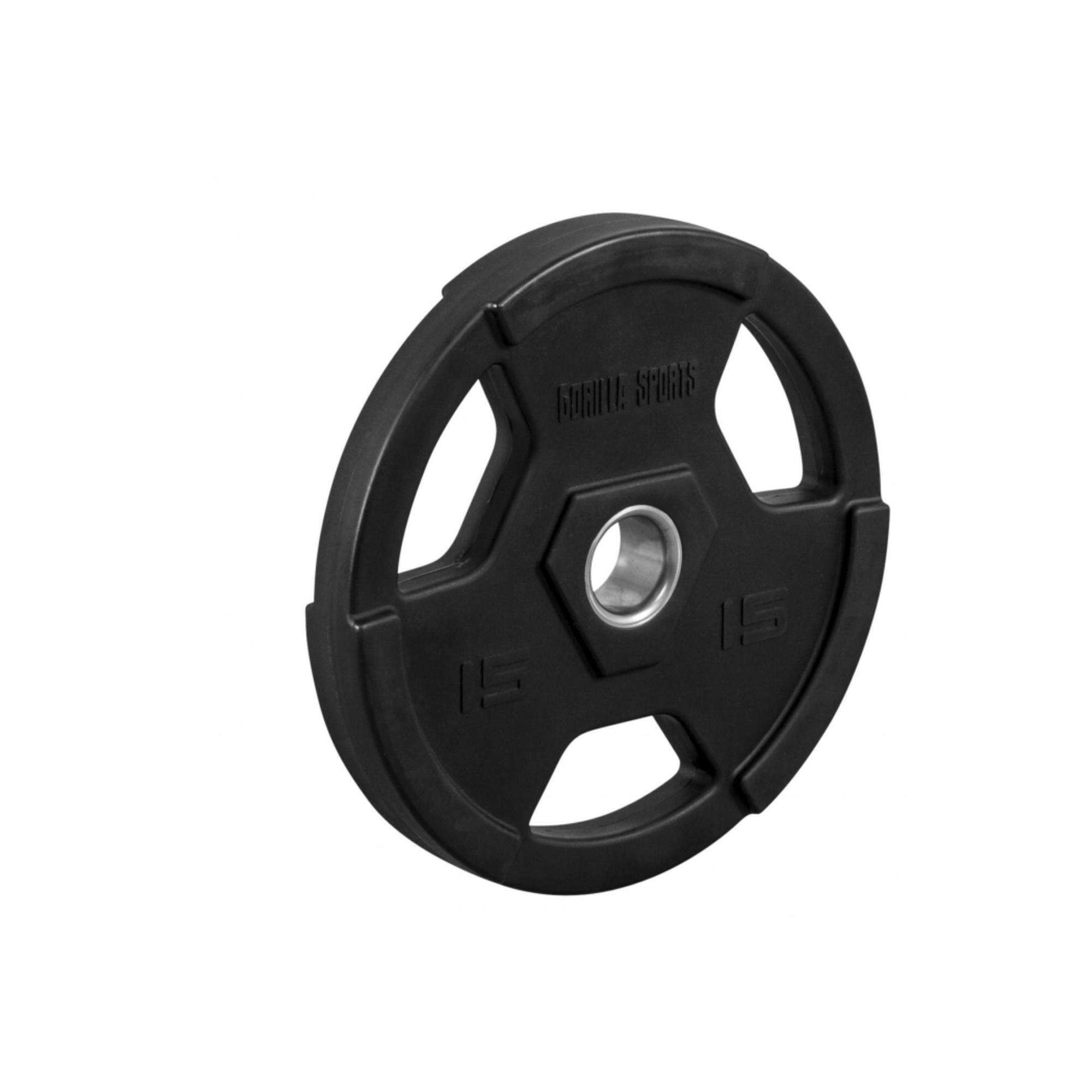 Set d'haltère long de 130 kg - Barre longue de 218 cm + poids grip avec revêteme 3/7