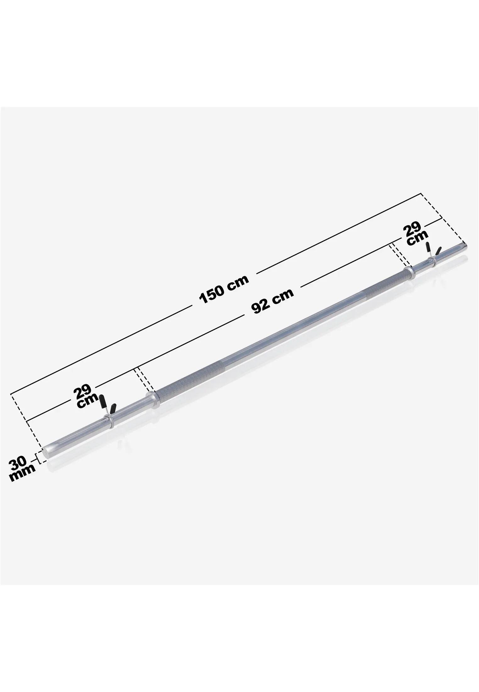 Langhantelstange Chrom 150 cm 4/7