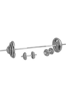 Halterset 100 kg - gripper gietijzer - halters met gewichten -schroefsluiting