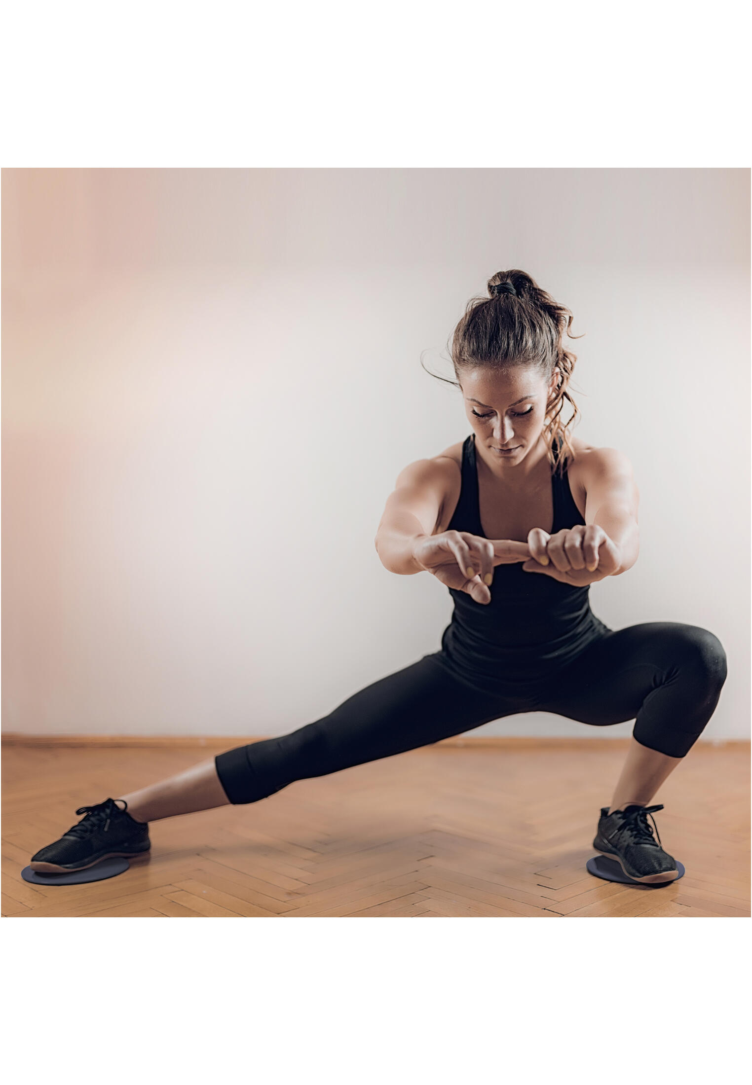 LOT DE DEUX PATINS DE GLISSE | DEUX FACES LISSE ET STRUCTURÉE | FITNESS ET MUSCU 4/7