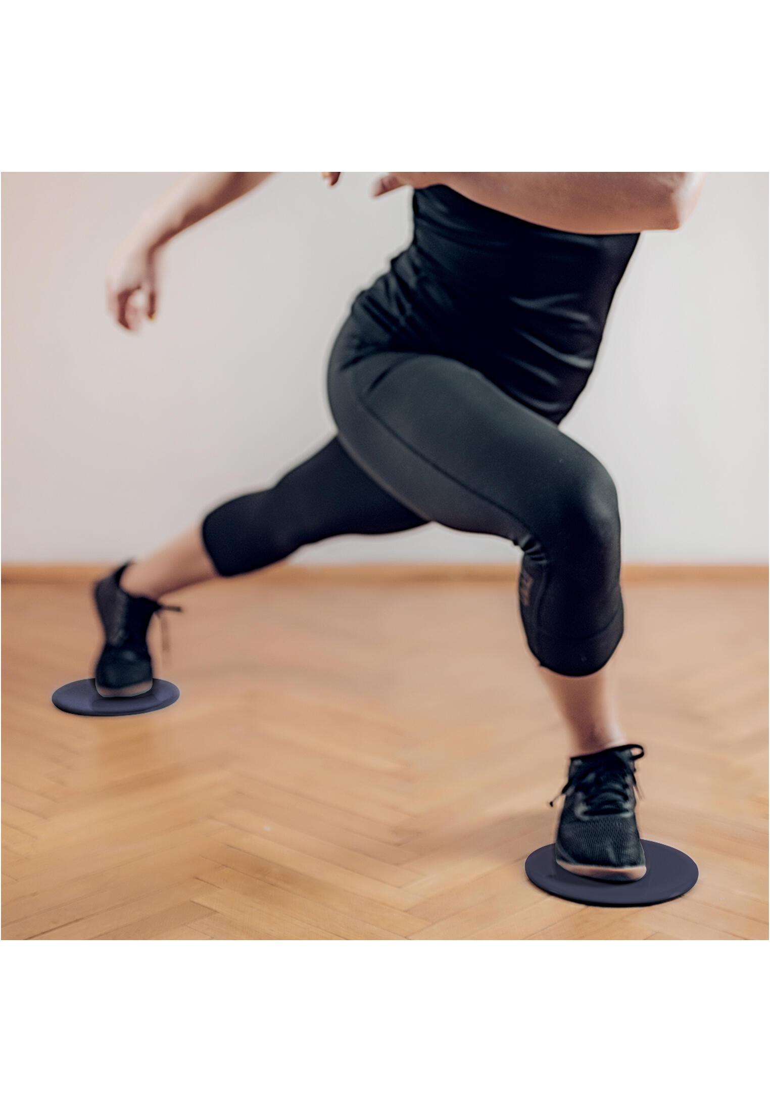 LOT DE DEUX PATINS DE GLISSE | DEUX FACES LISSE ET STRUCTURÉE | FITNESS ET MUSCU 6/7