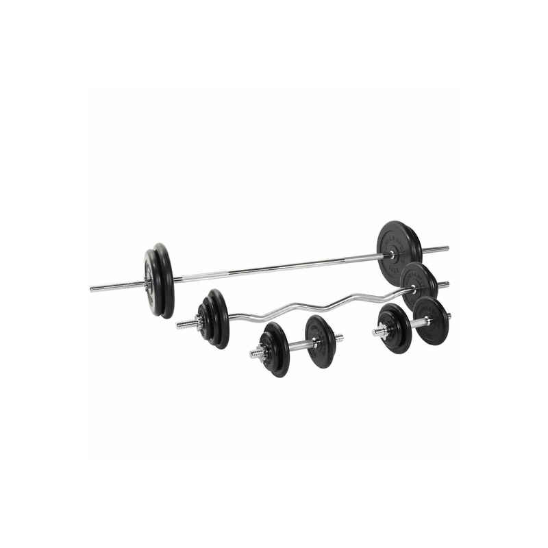 Hantelset Gummi komplett 108 kg