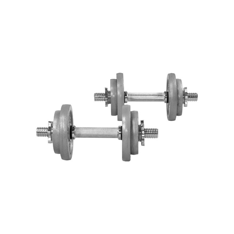 Dumbellset - Halterset - Gietijzer - 20 kg