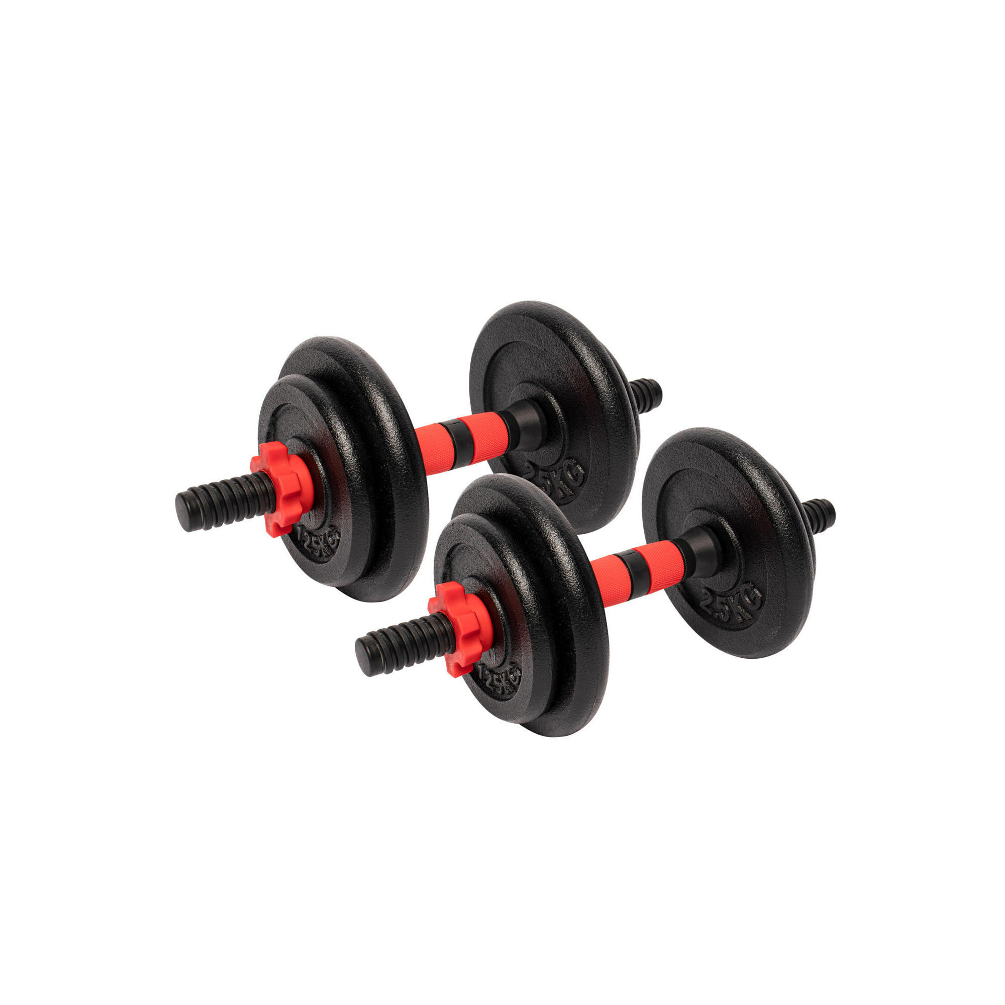 Conjunto de halteres em ferro fundido 25mm