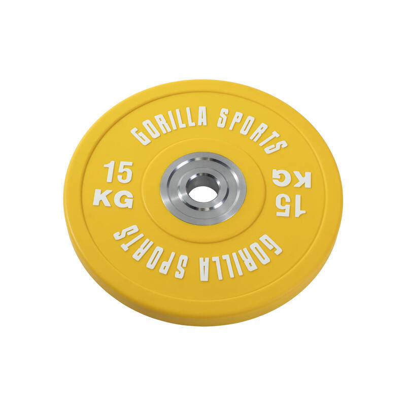 Bumper Plate - Halterschijf - 15 kg - Gripper Gietijzer - 50 mm