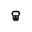 Kettlebell din fier 12kg Negru