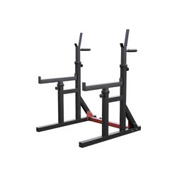 Rack Musculación Sentadillas Ajustable Gorilla Sports  Rojo/Negro