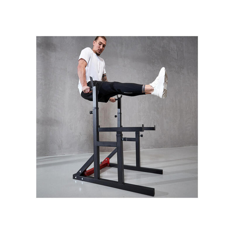 ② Rack musculation avec barre et poids — Appareils de fitness — 2ememain