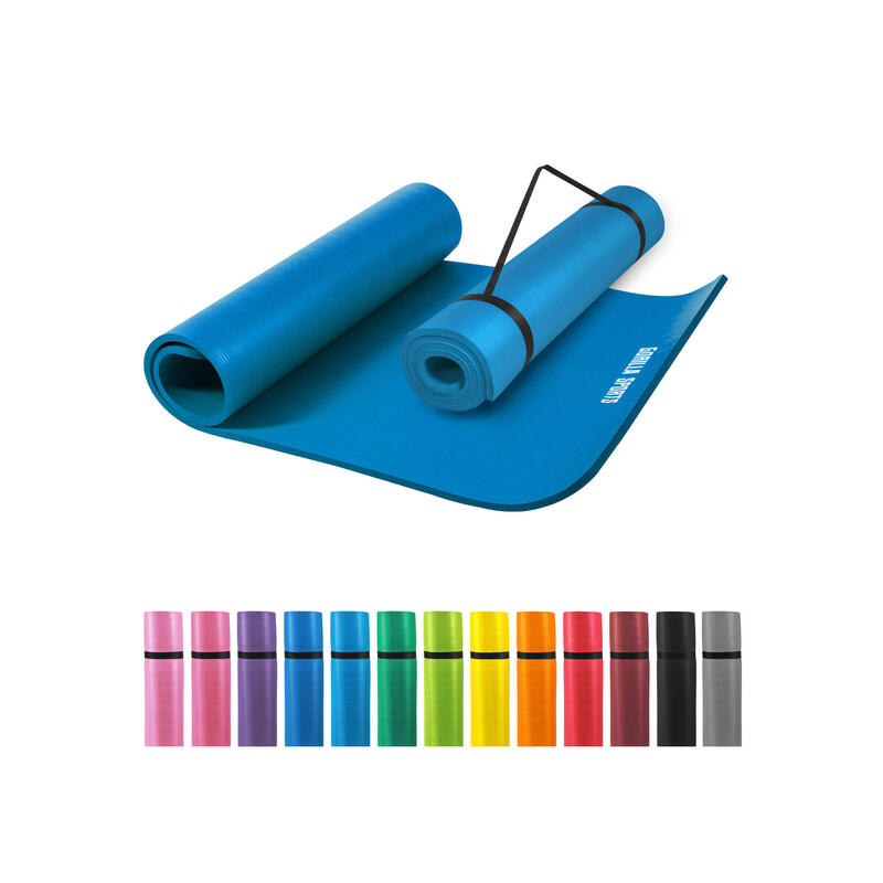 Yogamat Deluxe - Blauw 190 x 100 x 1,5 cm - Yoga Mat