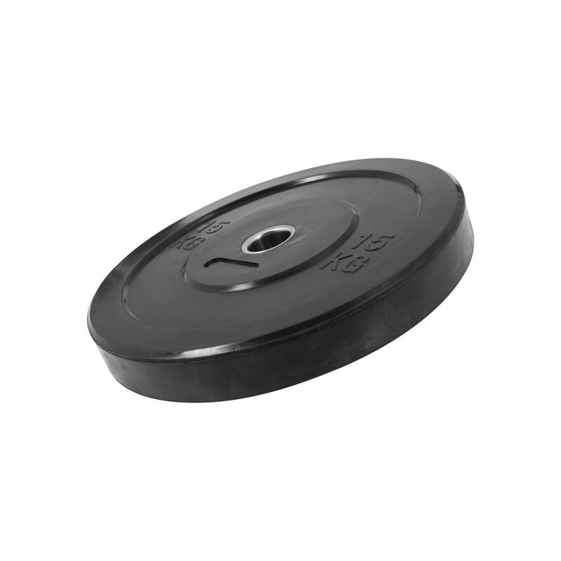 Bumper Plate - Halterschijf - 15 kg - Rubber - 50 mm