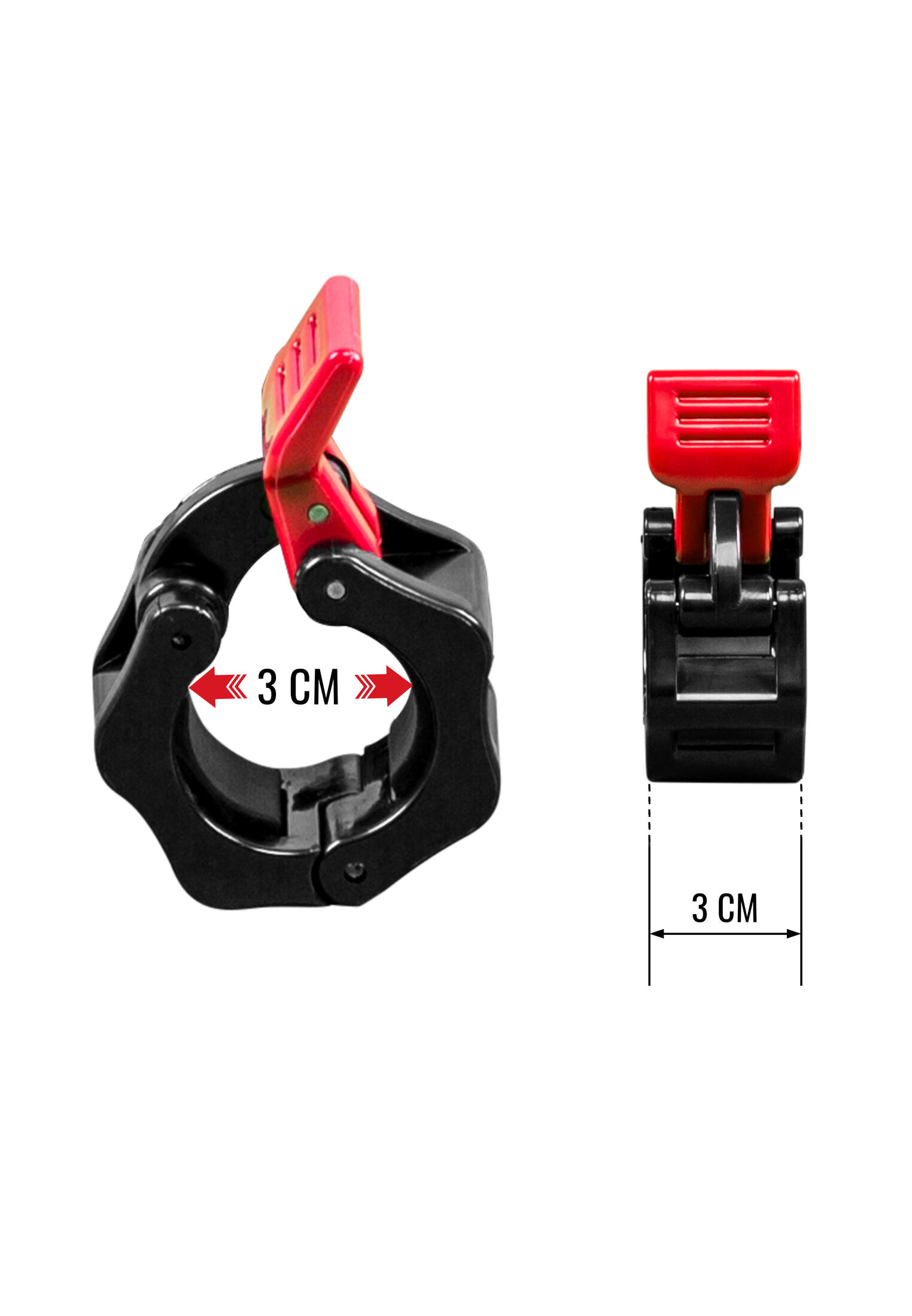 STOP DISQUES FERMETURE RAPIDE POUR BARRES D'HALTERES 30 MM | ACCESSOIRE MUSCULAT 3/7