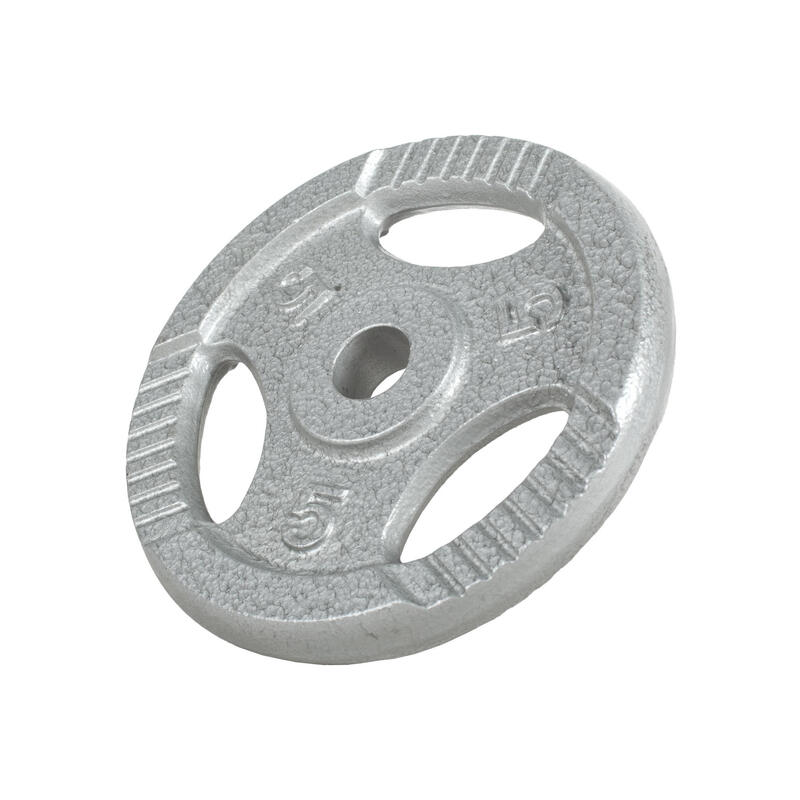 DISQUE DE MUSCULATION FONTE GRIP | DIAM 31MM | GRIS | AU CHOIX DE 1,25KG À 20KG