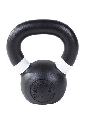 Kettlebell - 4 kg - gietijzer - olympisch - zwart