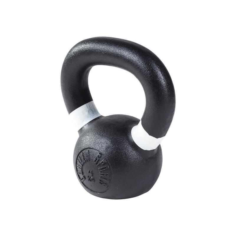 Kettlebell - 4 kg - Gietijzer - Olympisch - Zwart