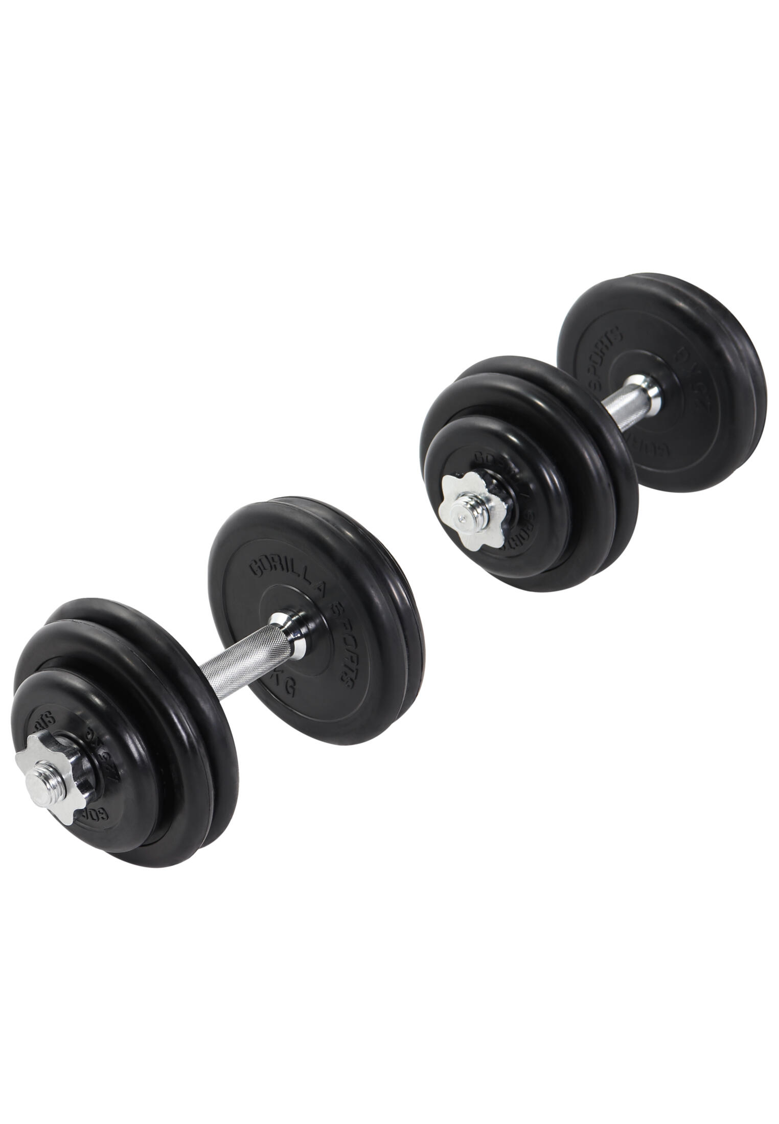 GORILLA SPORTS Gorilla Sports Dumbellset - Halterset - Rubber - 30 kg