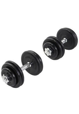 Dumbellset - halterset - rubber - 30 kg