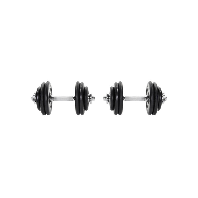 Dumbellset - Halterset - Rubber - 30 kg