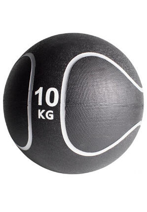 MEDECINE BALL CAOUTCHOUC NOIR ET GRIS | MUSCULATION | AU CHOIX DE 1KG À 10KG