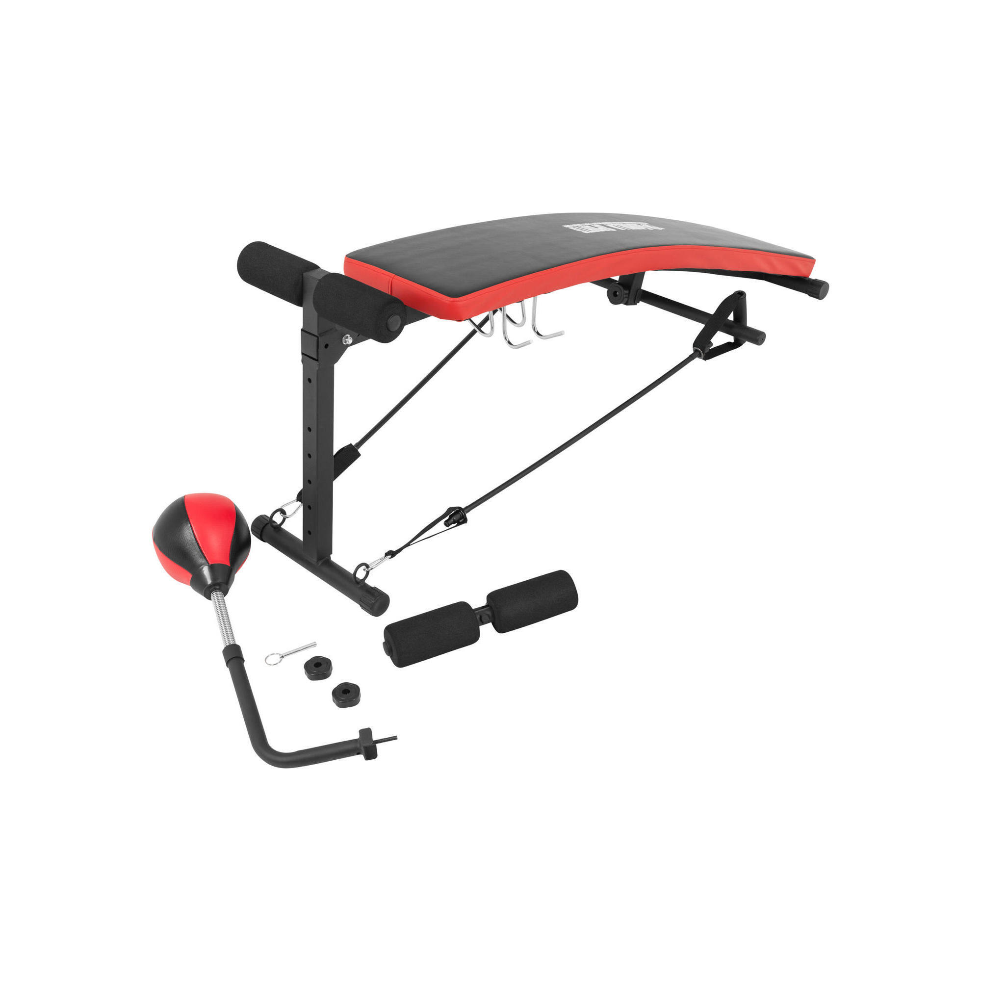 GORILLA SPORTS MULTIFUNCTIONAL ABDOMINAL BENCH WITH PUNCHING BALL | BODYBUILDING