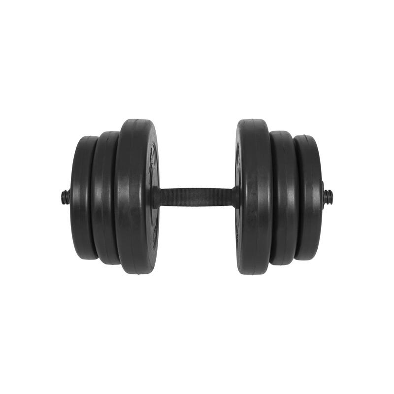 Gyronetics Dumbell - Kunststof - 20 kg - 25 mm - Eén stang