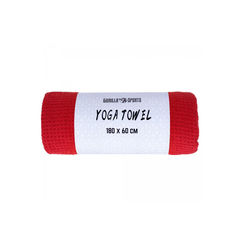 Yoga Handdoek - 180 x 60 cm - Rood