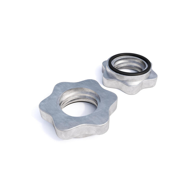 GORILLA SPORTS 2 Sternverschlüsse für 30/31mm Hantelstangen (1 Paar)