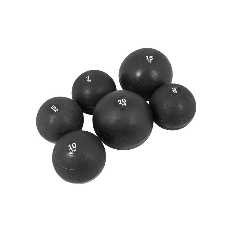 GORILLA SPORTS SLAM BALL CAOUTCHOUC | MUSCULATION | POIDS AU CHOIX DE 3KG À 20KG