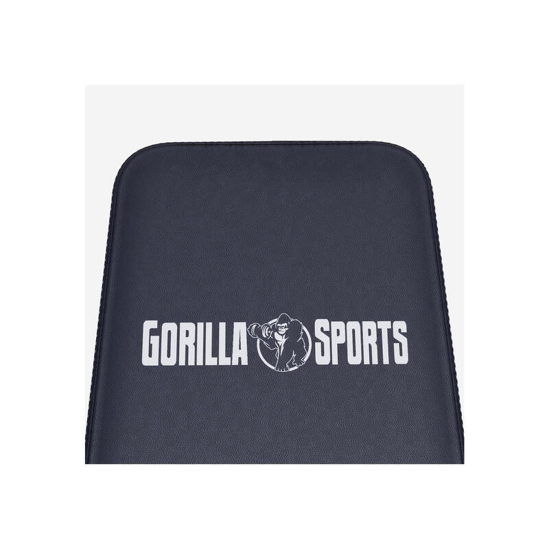 Banco de pesas ajustable Gorilla Sports en negro