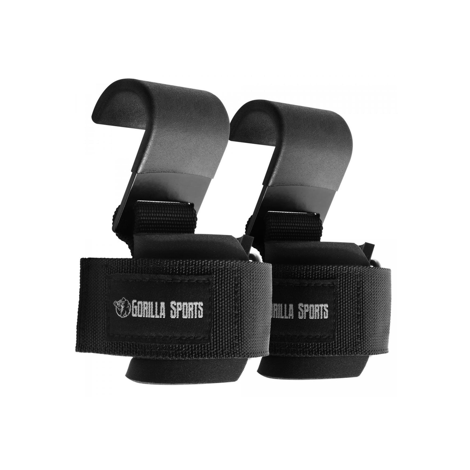 Gorilla Sports - Crochet D'Haltérophilie Reglables | Musculation Et Cross Training - Crochet De Tirage - Taille Unique - Decathlon