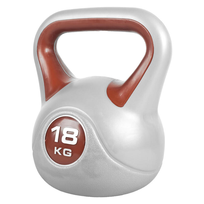 Kettlebell Gorilla Sports  Naranja/Gris Vinilo