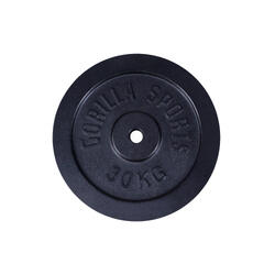 DISQUE DE MUSCULATION FONTE NOIR | DIAM 31MM | AU CHOIX DE 1,25KG À 30KG