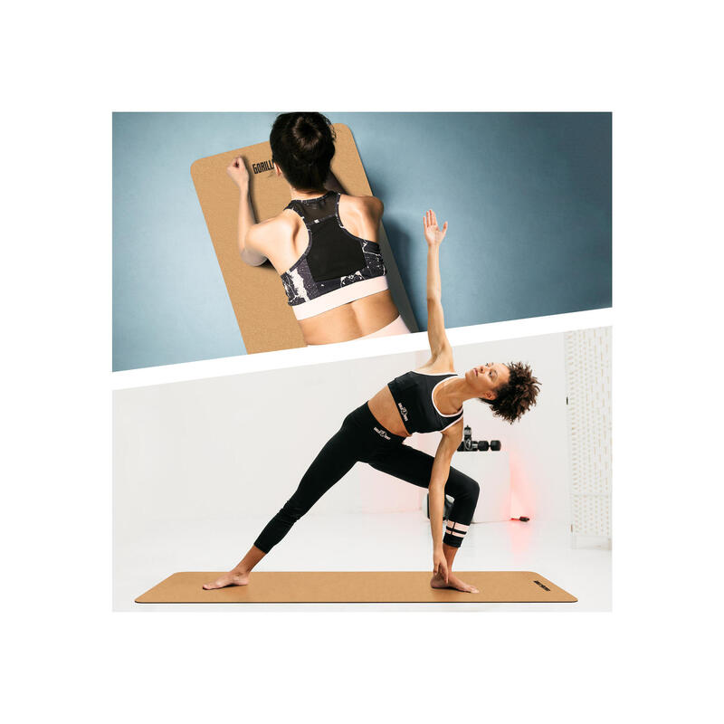 Vente tapis liège et Eva recyclé pour yoga, pilates, fitness et gym