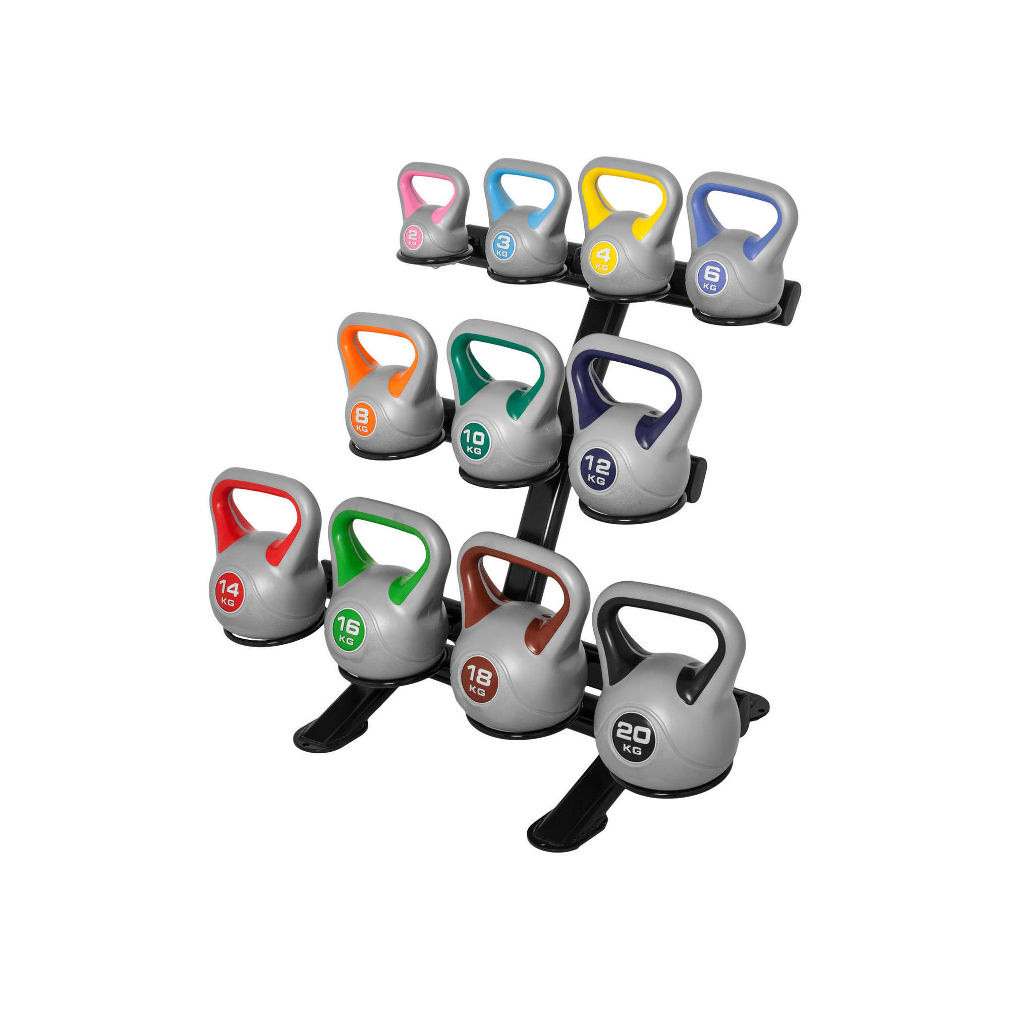 GORILLA SPORTS RASTRELLIERA PER 11 KETTLEBELL | BODYBUILDING