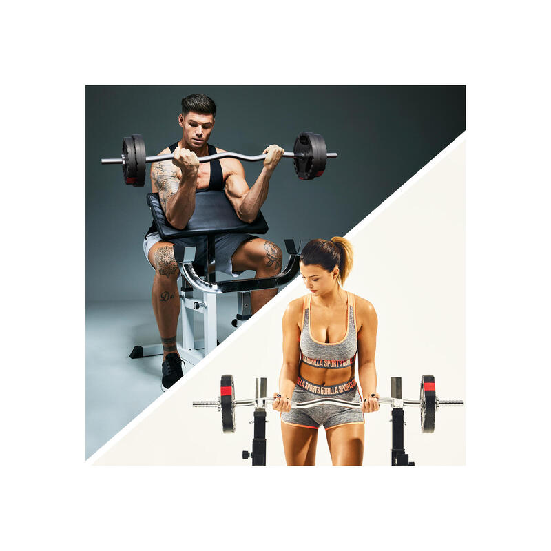 Set bară SZ și discuri cu grip 25 kg