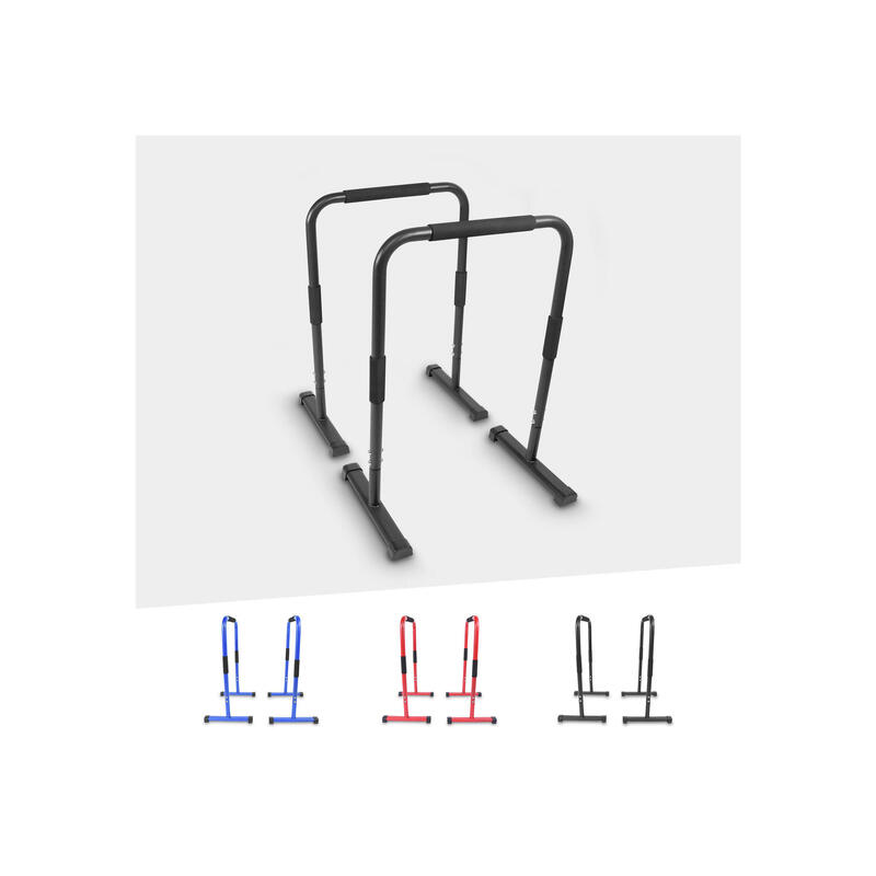 Dip Bars Deluxe - Push up stand bar - Parallettes - Zwart