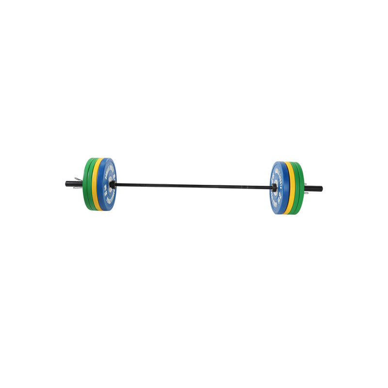 Olympische Halterset 140 kg - Gewichten met halterstang - Incl veersluitingen
