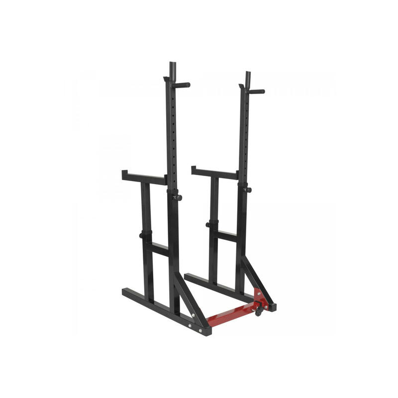 Kit Musculacion 30 Kg con Rack Sentadillas Gorilla Sports Negro/Gris