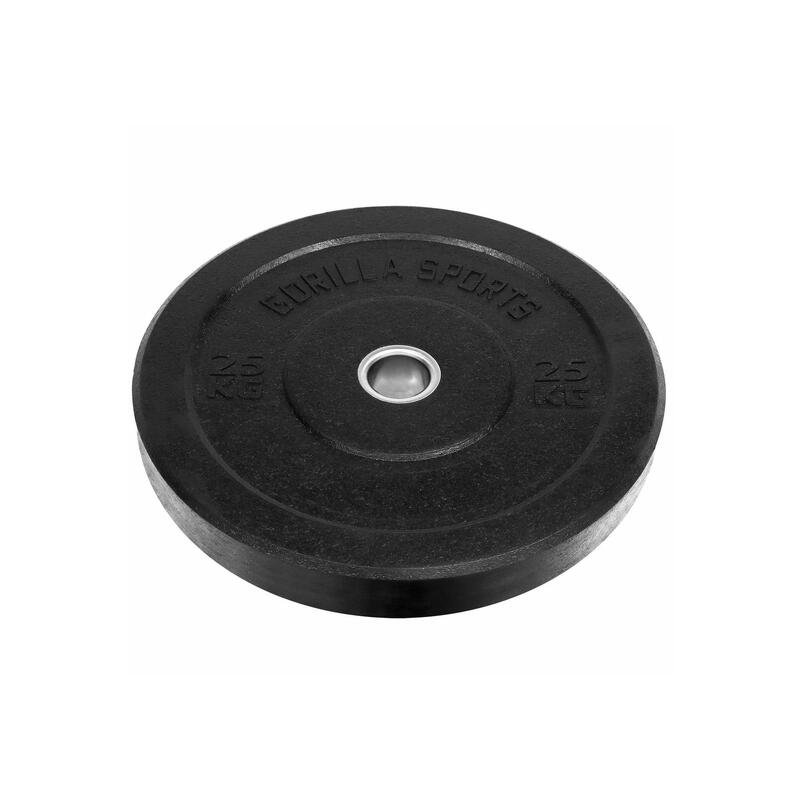 Bumper Plate - Halterschijf - 25 kg - Rubber - 50 mm