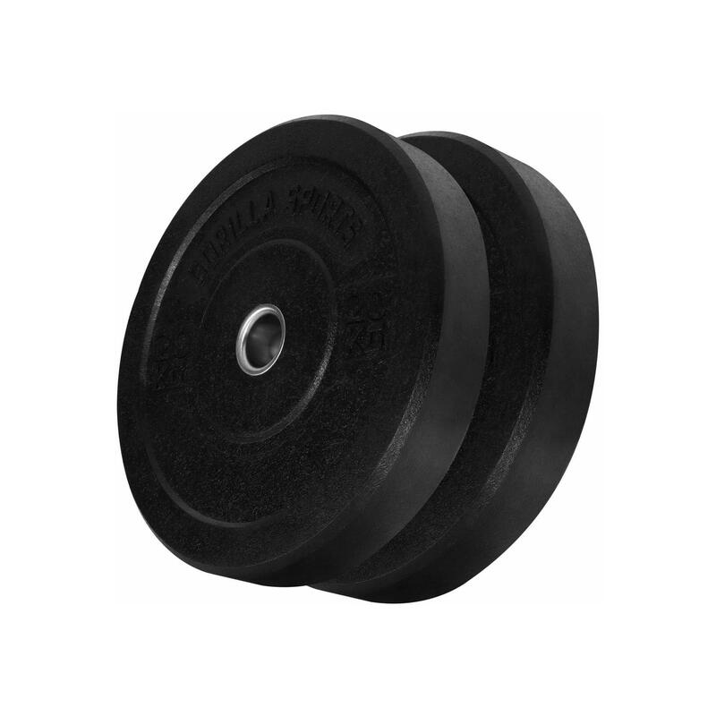 Bumper Plates 2 x 20 kg - Halterschijven - 40 kg - Rubber - 50 mm