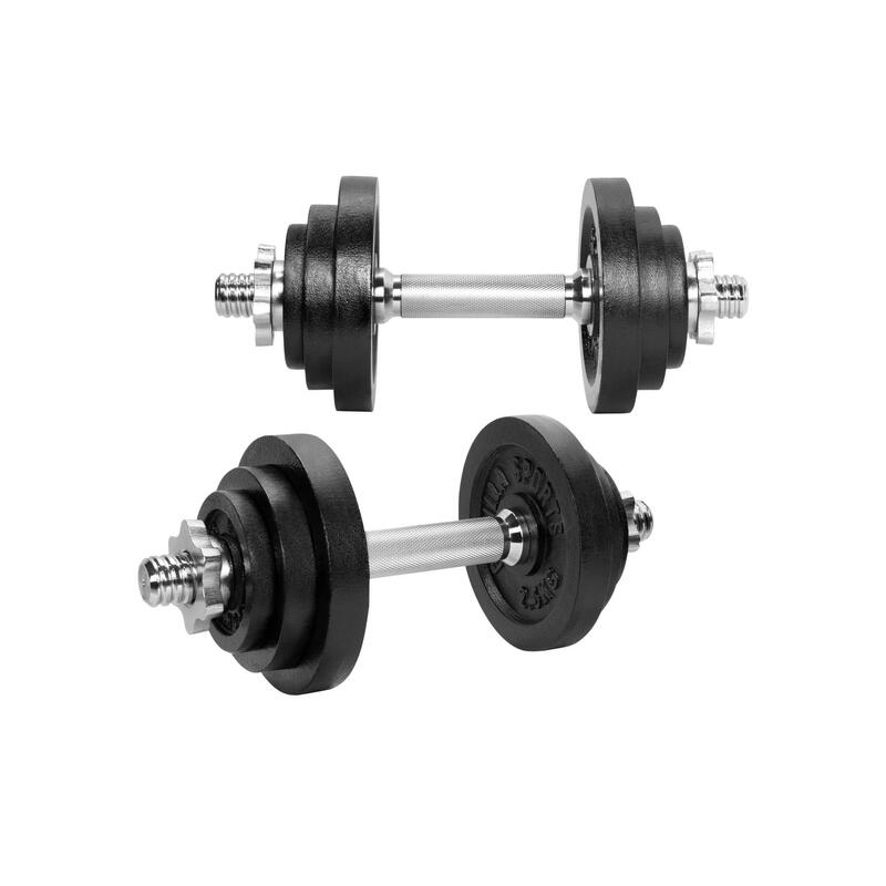 Set gantere fonta 22 kg reglabil 2 in 1