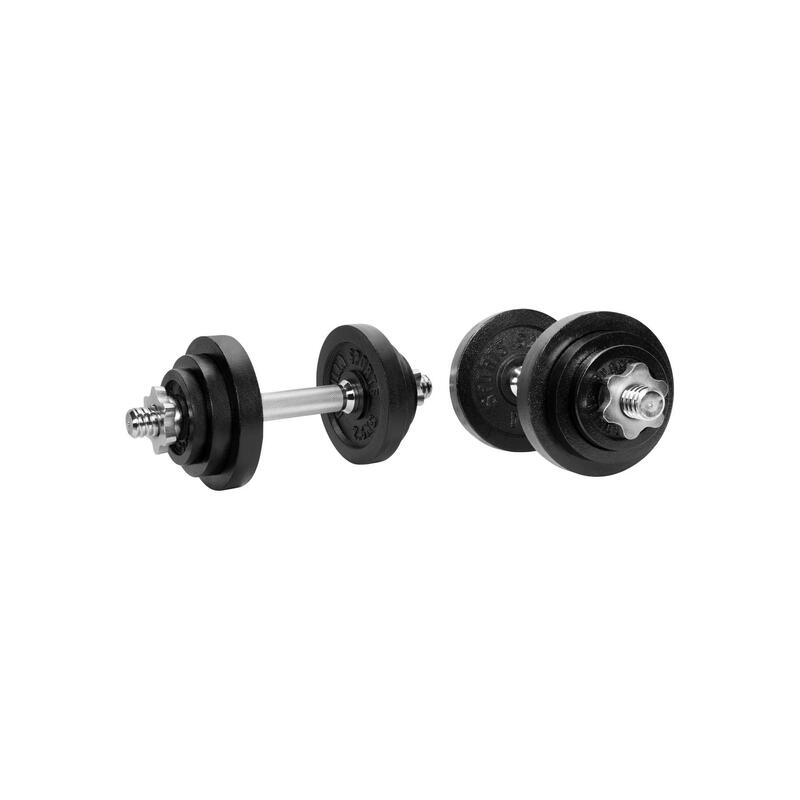 Set gantere fonta 22 kg reglabil 2 in 1