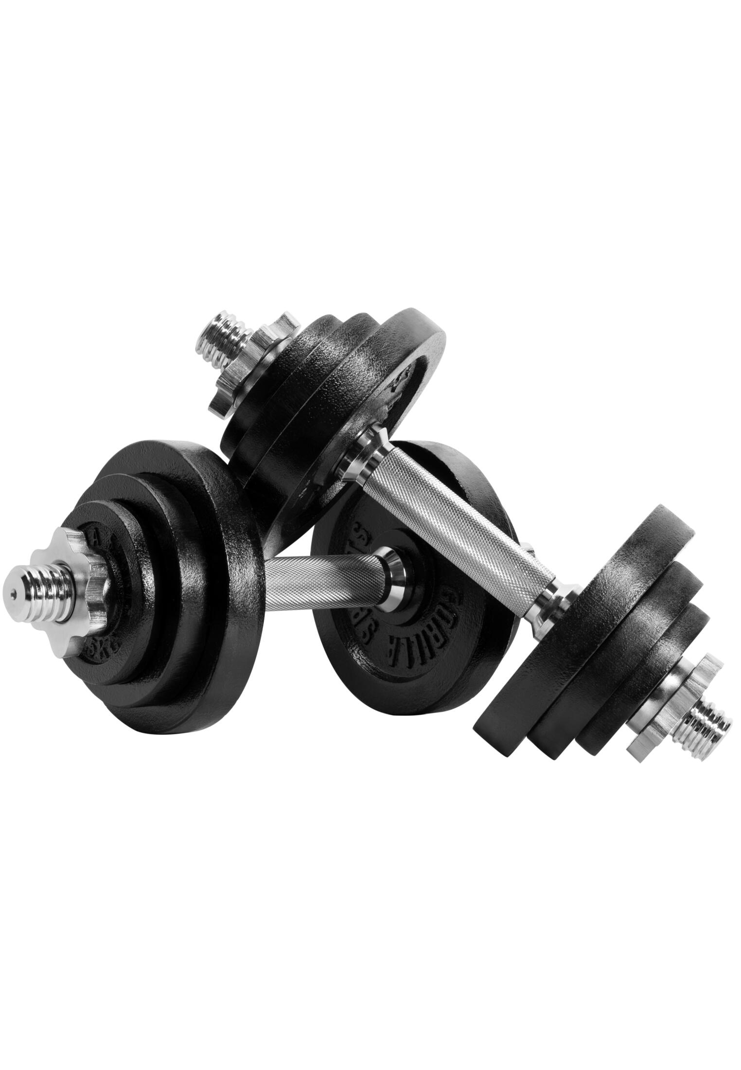 KIT HALTÈRES MODULABLE DEUX EN UN 22KG| HALTÈRES COURTS + LONG | MUSCULATION 2/7