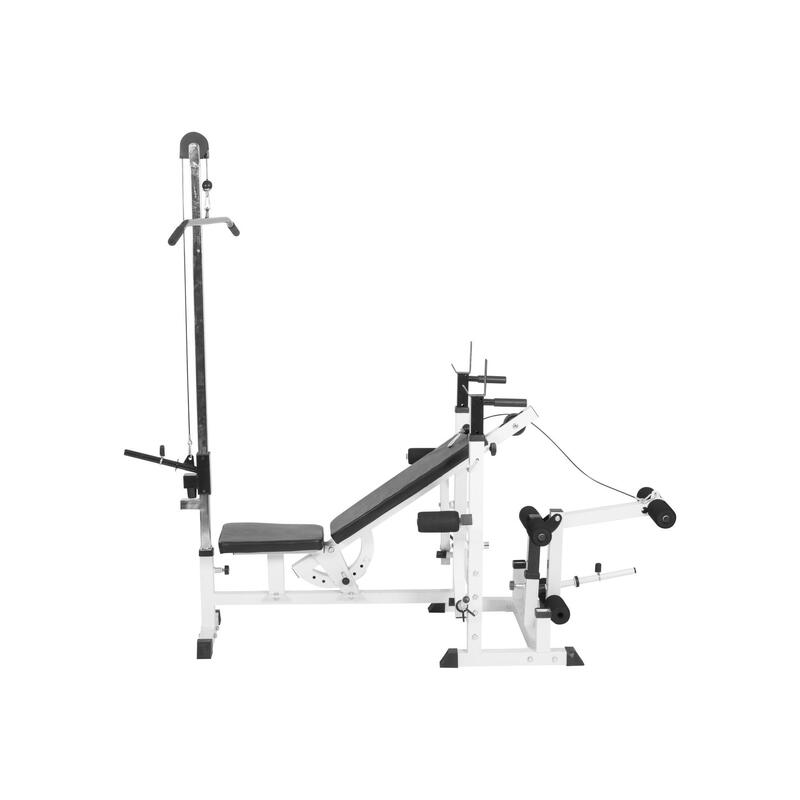 BANC MUSCULATION UNIVERSEL (BANC + OPTION POULIE) | MUSCULATION | NOIR OU BLANC